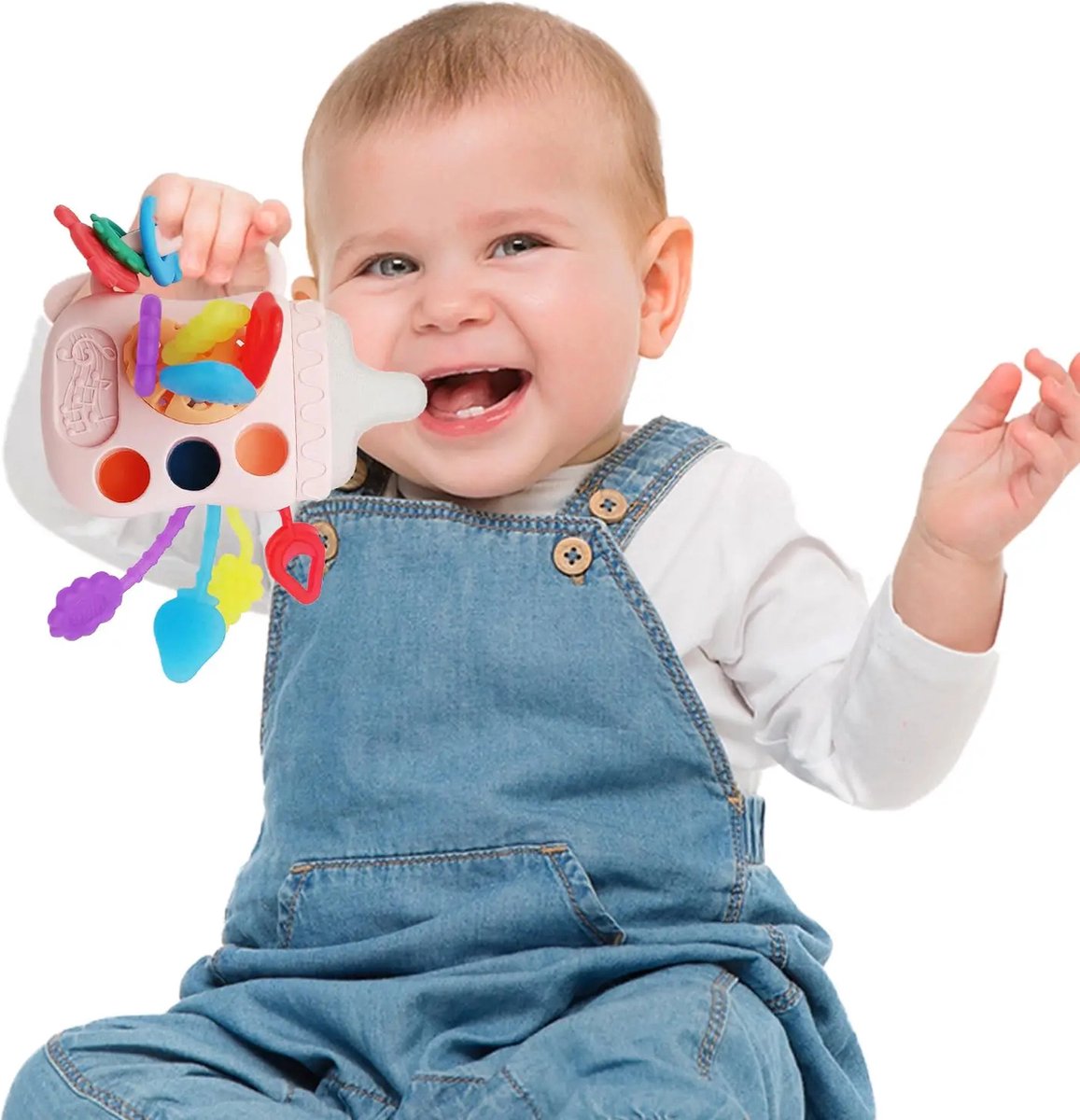 SONAJERO Y MORDEDOR PARA BEBES DESDE LOS 18 MESES.