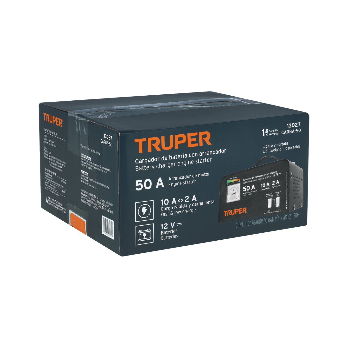 CARGADOR DE BATERÍAS TRUPER 50AMP