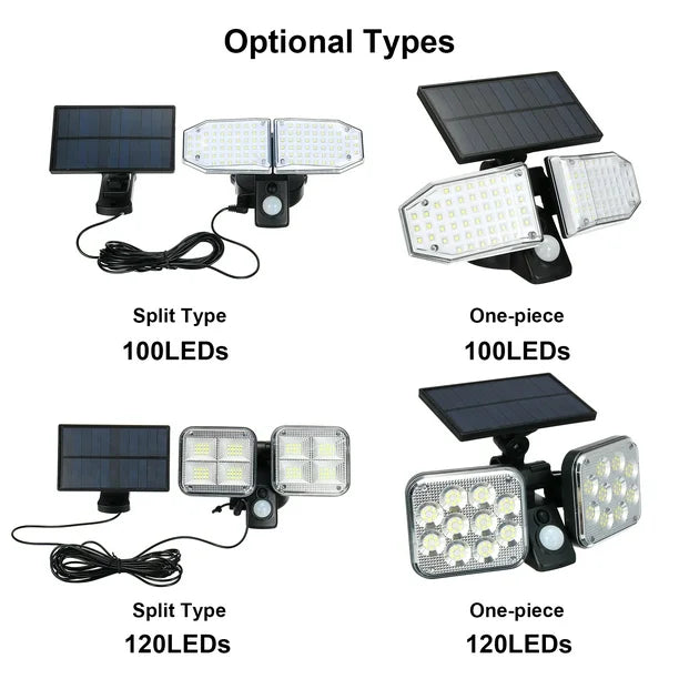 LÁMPARA SOLAR DE DOBLE CABEZAL