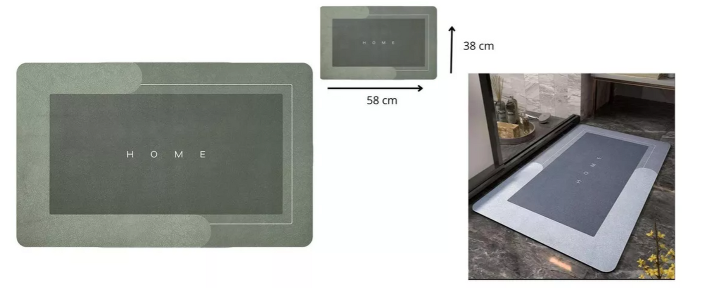 ALFOMBRA DE BAÑO ABSORBENTE Y ANTIDESLIZANTE.