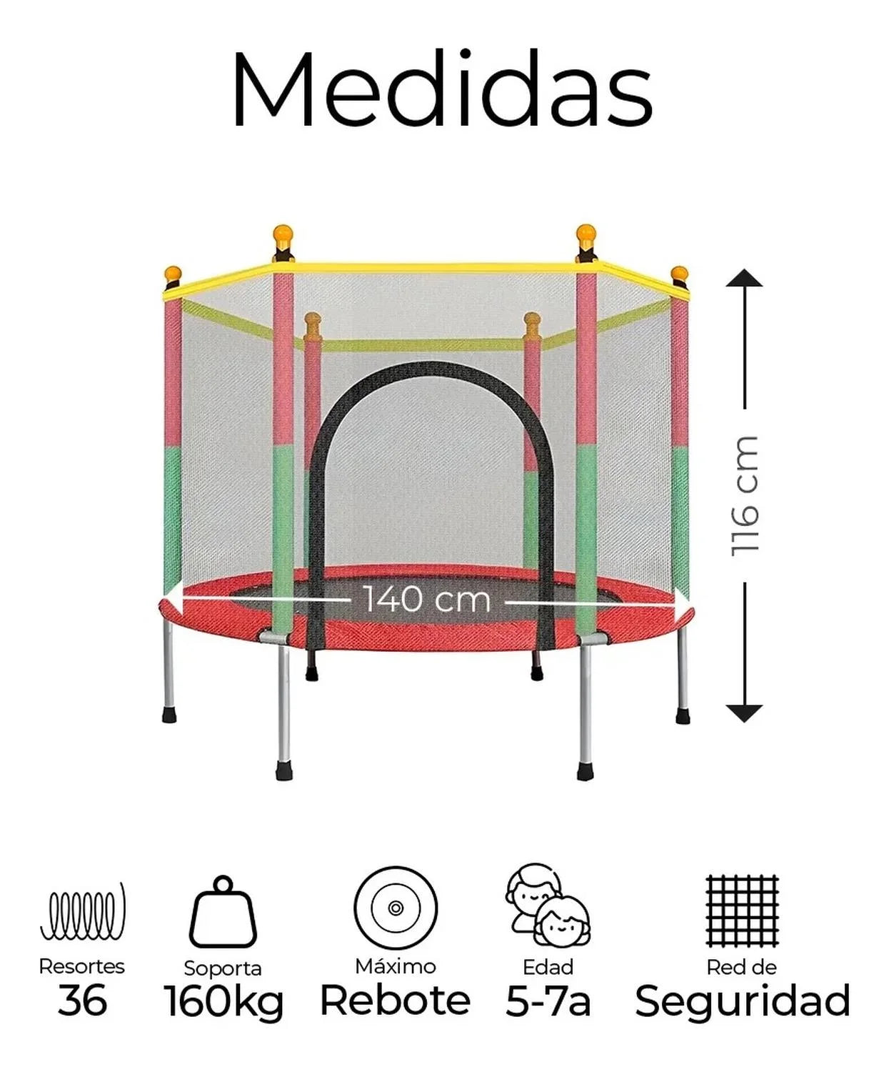 BRINCOLIN CON RED PARA NIÑOS