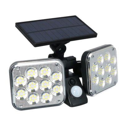 LÁMPARA SOLAR DE DOBLE CABEZAL