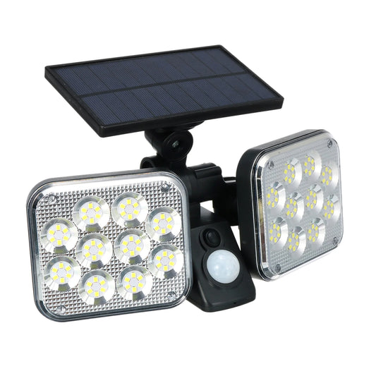 LÁMPARA SOLAR DE DOBLE CABEZAL