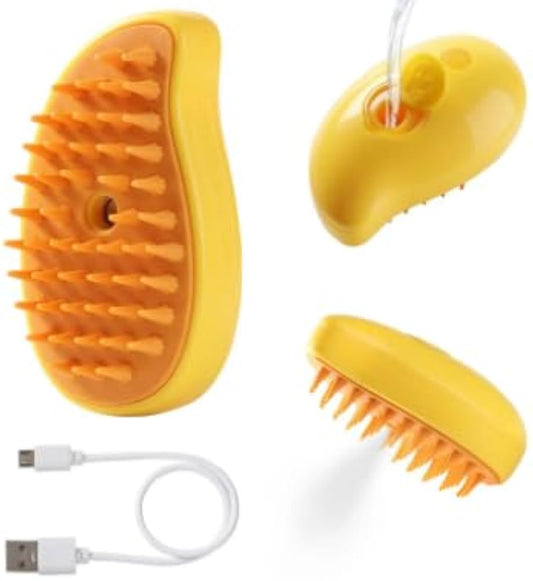 CEPILLO DE MASAJE Y VAPOR PARA MASCOTAS