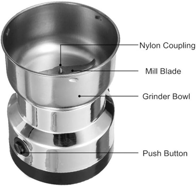 MOLINILLO ELÉCTRICO PARA CAFÉ Y GRANOS SECOS.