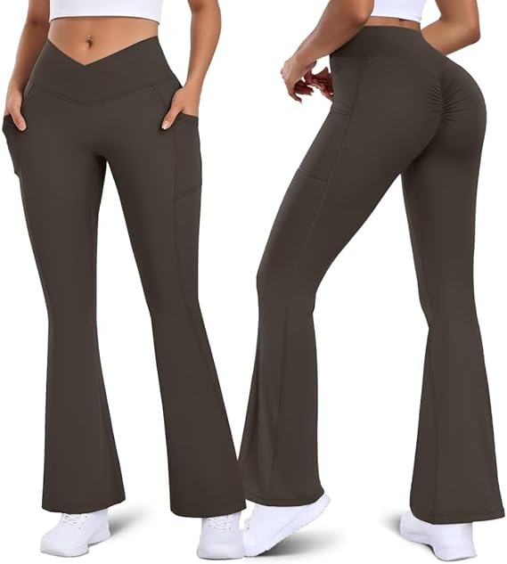 LEGGINS ACAMPANADOS PARA MUJER CON BOLSILLOS