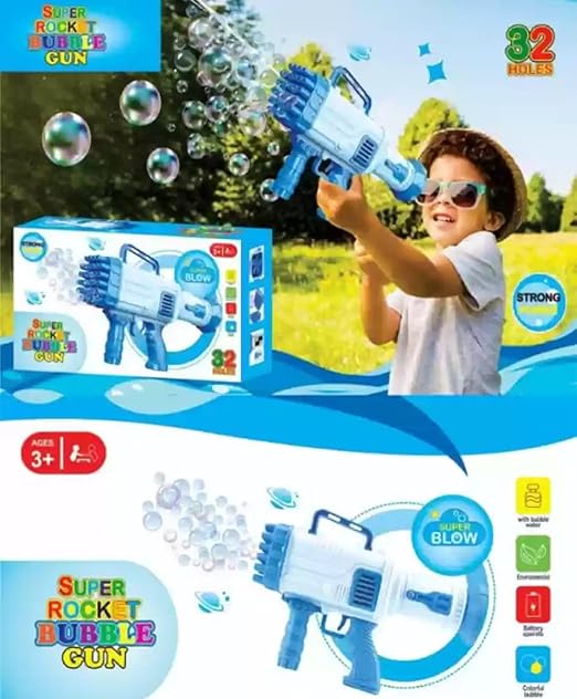 PISTOLA DE BURBUJAS PARA NIÑOS