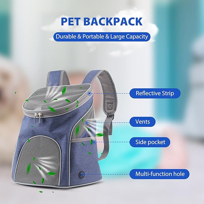 MOCHILA TRANSPORTADORA PARA MASCOTAS