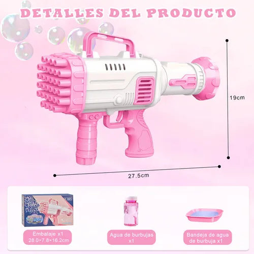 PISTOLA DE BURBUJAS PARA NIÑOS