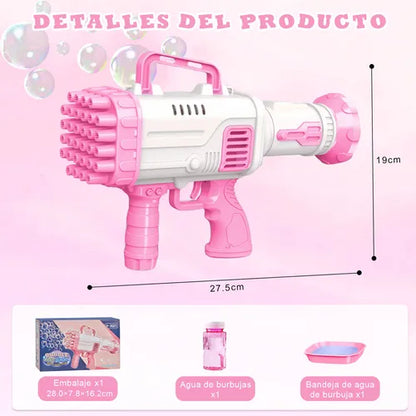 PISTOLA DE BURBUJAS PARA NIÑOS