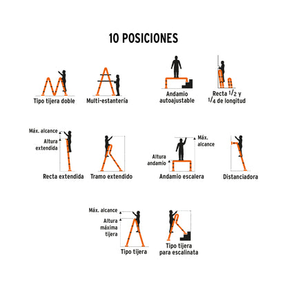 ESCALERA MULTIPROPÓSITOS 12 PIES