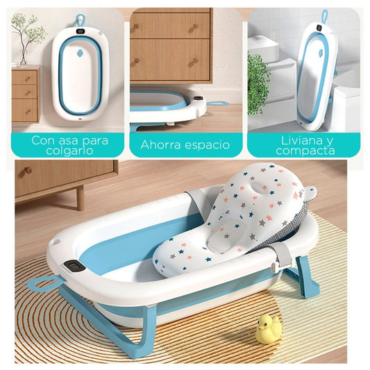 BAÑERA CON TERMOMETRO PARA BEBÉ.
